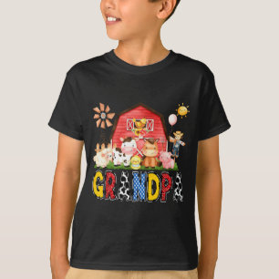 Opa Bauernhof Kuh Geburtstagsjunge passende Famili T-Shirt