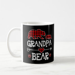 Opa Bear Christmas Pajama Red Buffalo Kariert Fa Kaffeetasse