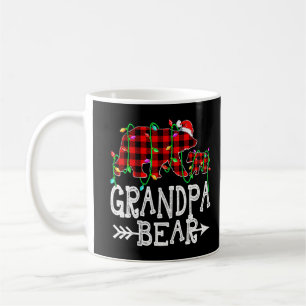 Opa Bear Christmas Pajama Red Buffalo Kariert Fa Kaffeetasse