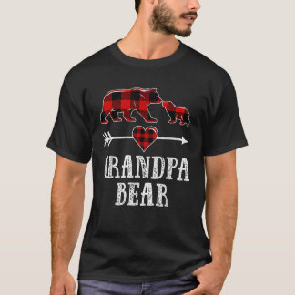 Opa Bear Weihnachtsbär Kariert Pajama T-Shirt