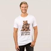 Opa Big Bear Trending Design Tri-Blend Shirt (Vorderseite voll)