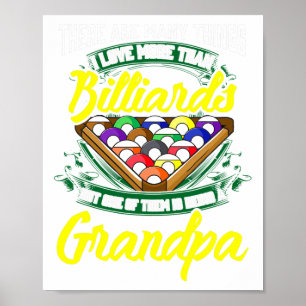 Opa Billiards Billard Pool Game Player Ll Stick Pa Poster