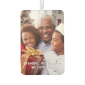 Opa Birthday Drive Sicheres Personalisiertes Foto Autolufterfrischer (Rückseite)