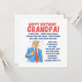 Opa Birthday Karte (Vorderseite/Rückseite Beispiel)