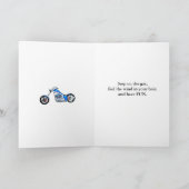Opa Birthday Motorrad Sunset Card Karte (Innenseite)