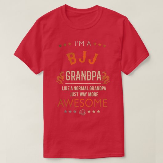 Opa BJJ Funny Gift Großvater Vater Brasilianer T-Shirt (Design vorne)