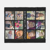 Opa Blanket, fügen Sie Fotos hinzu! Fleecedecke (Vorderseite (Horizontal))