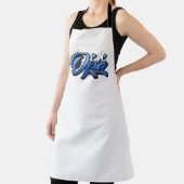 Opa blue Heart Graffiti Schürze Grillschürze (InSitu)