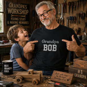 Opa Bob Personalisierter Name Lustiges Geburtstags T-Shirt