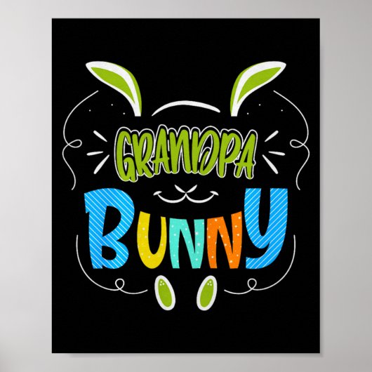 Opa Bunny Premium Tri-blend _1 Poster (Vorne)