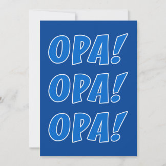 Opa Celebration Griechisches Party General Einladung