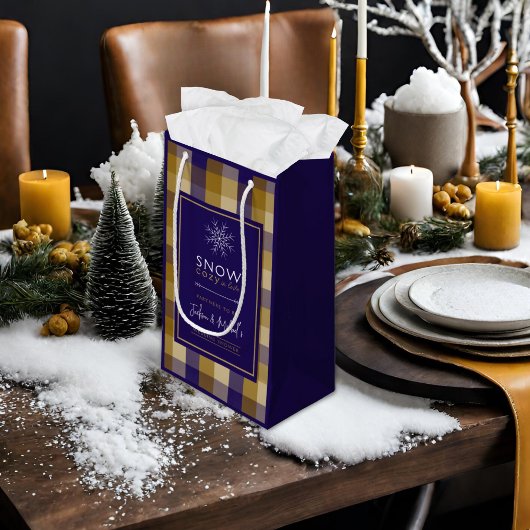 Opa Chic Kariert Snow Gemütliche Winterdusche Kleine Geschenktüte