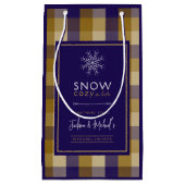 Opa Chic Kariert Snow Gemütliche Winterdusche Kleine Geschenktüte (Vorderseite)