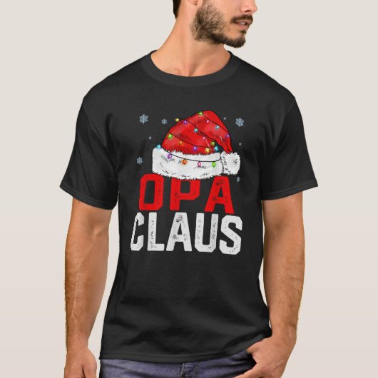 OPA Claus Funny Xmas Familie Matching Großpa Chris T-Shirt (Vorderseite)