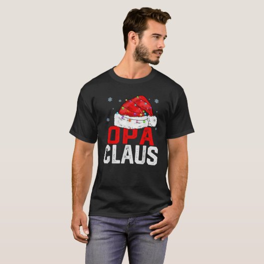 OPA Claus Funny Xmas Familie Matching Großpa Chris T-Shirt (Vorne ganz)