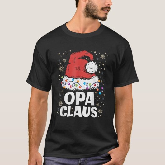Opa Claus Weihnachten Familie Matching Weihnachten T-Shirt (Vorderseite)