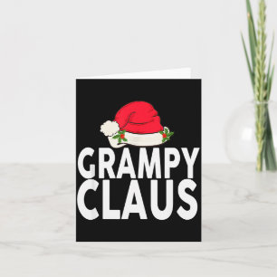 Opa Claus Weihnachts-Familien-Gruppen-Matching-Pyj Karte