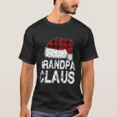 Opa Claus Weihnachtsmannmütze Red Buffalo Kariert T-Shirt (Vorderseite)