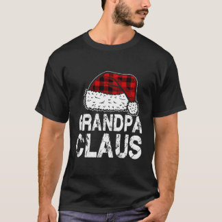 Opa Claus Weihnachtsmannmütze Red Buffalo Kariert T-Shirt