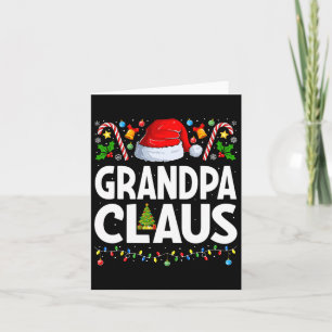 Opa Claus Xmas Familie Matching Santa Grandpa C Karte
