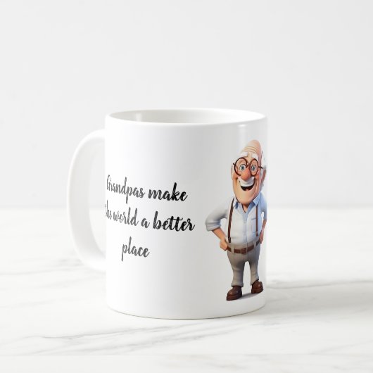 Opa Coffee Tasse (Vorderseite Links)