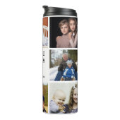 Opa Custom Foto Collage Thermal Tumbler Thermosbecher (Nach rechts gedreht)