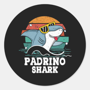 Opa Daddy Padrino Hai Spanish Pate German Godfathe Runder Aufkleber