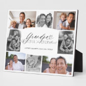 Opa dankbar für jeden Moment FotoCollage Fotoplatte (Seite)