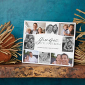 Opa dankbar für jeden Moment FotoCollage Fotoplatte (Seite)