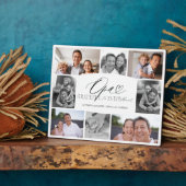 Opa dankbar für jeden Moment FotoCollage Fotoplatte (Seite)