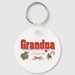Opa, das Nächste, was dem Weihnachtsmann am besten Schlüsselanhänger
