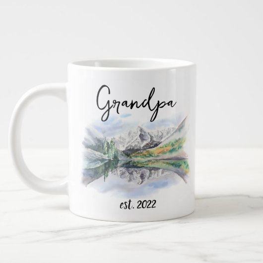 Opa Datum - Erstmaliger Opa Jumbo-Tasse (Links)