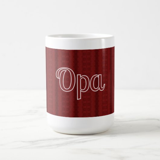 Opa Deep Red Kaffeetasse (Mittel)