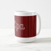 Opa Deep Red Kaffeetasse (VorderseiteRechts)