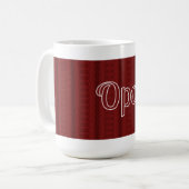 Opa Deep Red Kaffeetasse (Vorderseite Links)