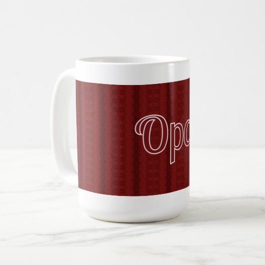 Opa Deep Red Kaffeetasse (Vorderseite Links)