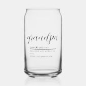 Opa Definition Beer Can Glass Dosenglas (Vorderseite)