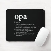 Opa Definition Lustig Cool Substantiv Mousepad (Mit Mouse)