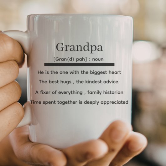 Opa Definition, Opa Vatertag  Kaffeetasse