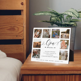 OPA Definition Script Foto Collage Keepake Fotoplatte