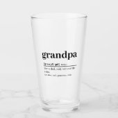 Opa-Definitions-Bierglas Glas (Vorderseite)
