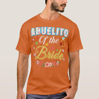 Opa der Braut Hochzeitsfeier Familie Blumen T-Shirt