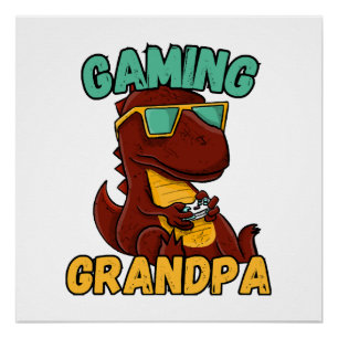Opa der Gamer Poster