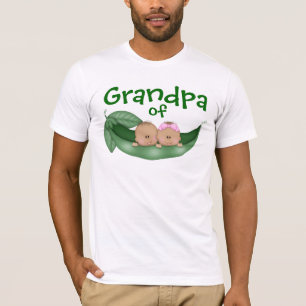 Opa der gemischten Twins mit dunkler Haut T-Shirt