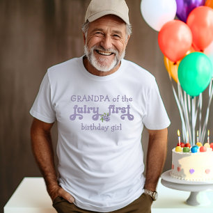 Opa der lila Fee Erster-Beeren-Geburtstag T-Shirt