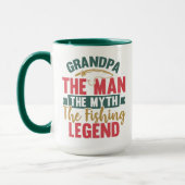 Opa - Der Mann, der Mythos, der Fisch-Legende Tasse (Links)