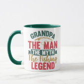 Opa - Der Mann, der Mythos, der Fisch-Legende Tasse (Links)