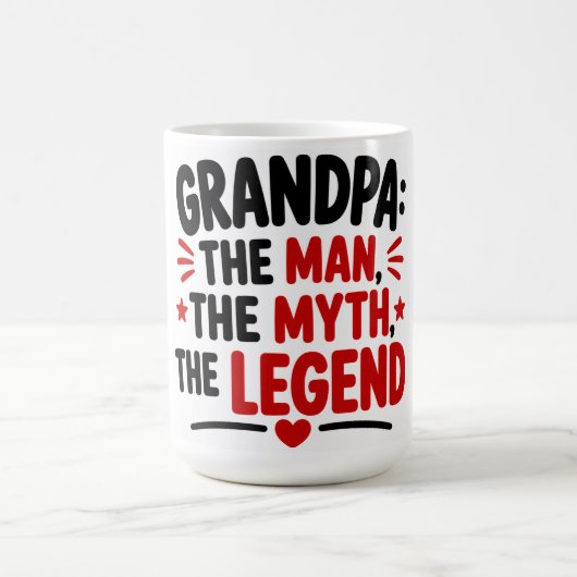 Opa Der Mann Der Mythos Die Legende Kaffeetasse (Mittel)
