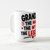 Opa Der Mann Der Mythos Die Legende Kaffeetasse (Vorderseite Links)