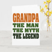 Opa - der Mann, der Mythos, die Legende! Karte (Gelbe Blume)